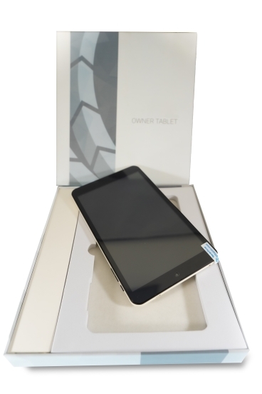 A black tablet