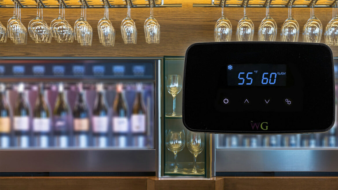 A touch screen thermostat
