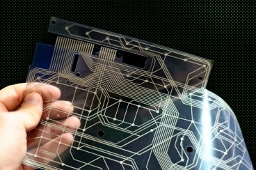 a flexible transparent printed circuit