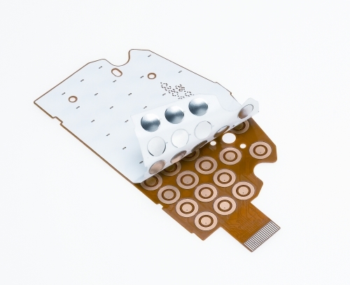 membrane switch assembly with metal dome array