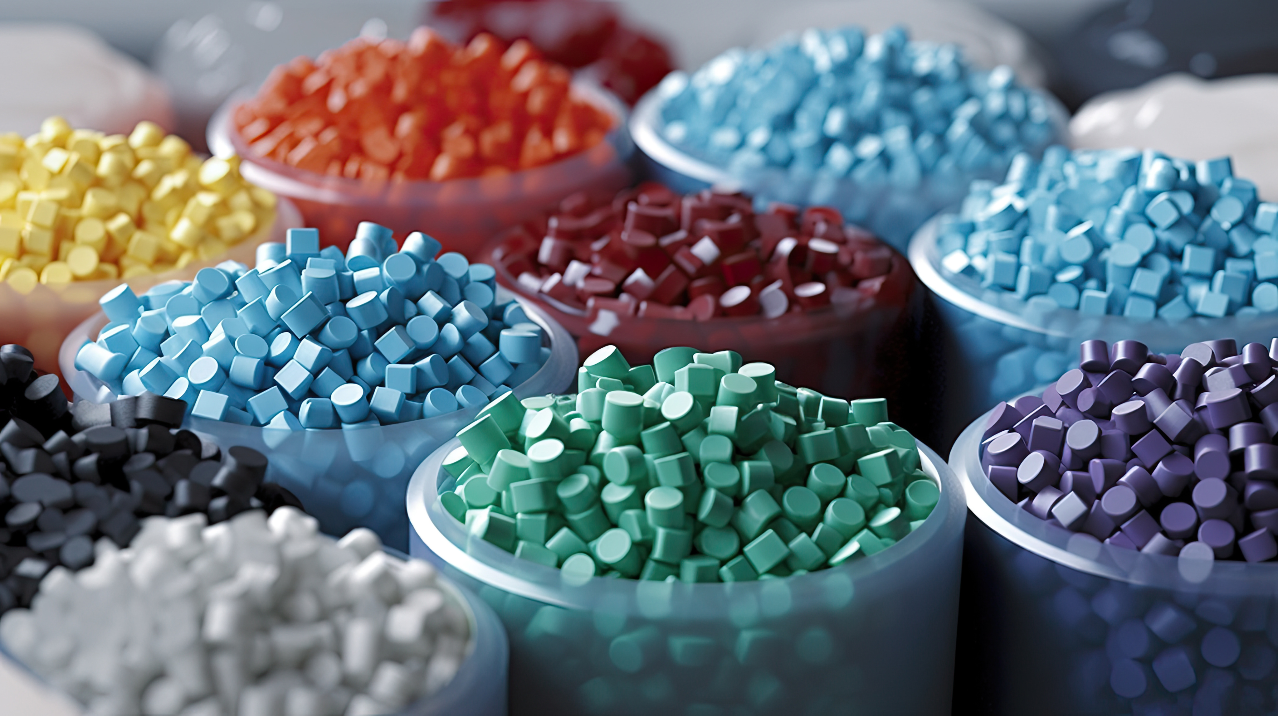 plastic resins raw material multi color