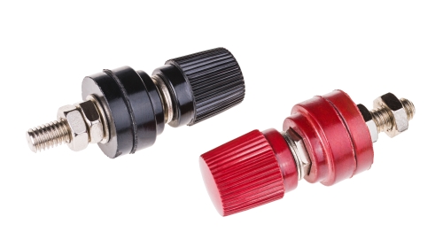 These electrical fasteners are insert molding examples.