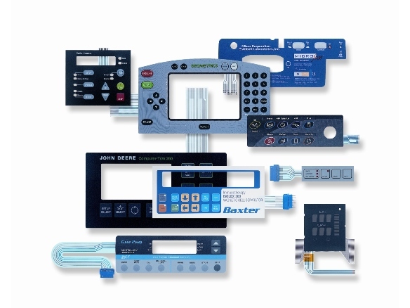 Collage of standard membrane switches