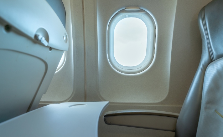 plastic application for plane window