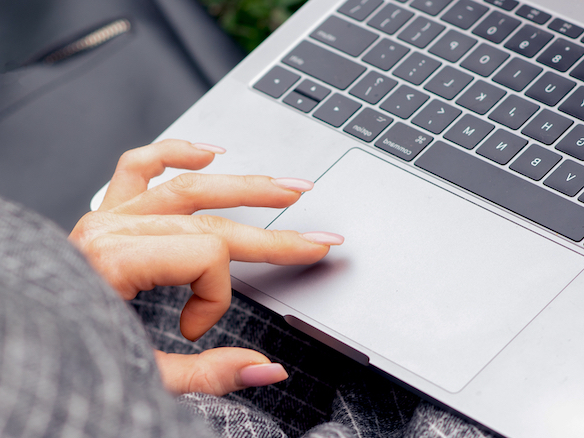 touchpad on a laptop