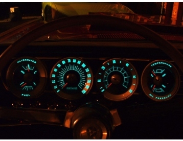Backlight solution using EL for a car